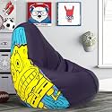 ComfyBean Bag with Beans Filled XL- Official: Sponge Bob Bean Bags - for Kids - Max User Height : 4 Ft. - Weight : 30 Kgs(Model: SBSP-Artwork 15 - Indigo)
