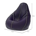 ComfyBean Bag with Beans Filled XL- Official: Bailey &amp; Bakers Bean Bags - for Kids - Max User Height : 4 Ft. - Weight : 30 Kgs(Model: Indigo Pea Green)
