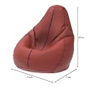 ComfyBean Bag with Beans Filled XL- Official: Bailey &amp; Bakers Bean Bags - for Kids - Max User Height : 4 Ft. - Weight : 30 Kgs(Model: Tan Blue)