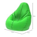 ComfyBean Bag with Beans Filled XL- Official: Bailey &amp; Bakers Bean Bags - for Kids - Max User Height : 4 Ft. - Weight : 30 Kgs(Model: Parrot Green Light Grey)