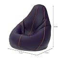 ComfyBean Bag with Beans Filled XL- Official: Bailey &amp; Bakers Bean Bags - for Kids - Max User Height : 4 Ft. - Weight : 30 Kgs(Model: Indigo Orange)