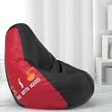 ComfyBean Bag with Beans Filled XL- Official: Jack &amp; Mayers Bean Bags - for Kids - Max User Height : 4 Ft. - Weight : 30 Kgs(Model: Chai Sutta Maggi - Black Maroon)
