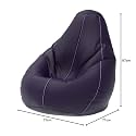 ComfyBean Bag with Beans Filled XL- Official: Bailey &amp; Bakers Bean Bags - for Kids - Max User Height : 4 Ft. - Weight : 30 Kgs(Model: Indigo Lavender)