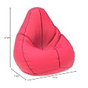 ComfyBean Bag with Beans Filled XL- Official: Bailey &amp; Bakers Bean Bags - for Kids - Max User Height : 4 Ft. - Weight : 30 Kgs(Model: Pink Indigo)