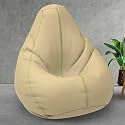 BiggieBean Bag with Beans Filled XXL- Official: Bailey &amp; Bakers Bean Bags - for Teenagers - Max User Height : 4.5-5 Ft.-Weight : 45-50 Kgs(Model: Cream Pea Green)