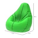 ComfyBean Bag with Beans Filled XL- Official: Bailey &amp; Bakers Bean Bags - for Kids - Max User Height : 4 Ft. - Weight : 30 Kgs(Model: Parrot Green Maroon)