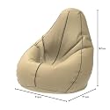 Biggie Bean Bag with Beans Filled XL- Official: Bailey &amp; Bakers Bean Bags - for Kids - Max User Height : 4 Ft. - Weight : 30 Kgs(Model: Cream Dark Grey)