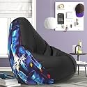 ComfyBean Bag with Beans Filled XL- Official: Star Trek Bean Bags - for Kids - Max User Height : 4 Ft. - Weight : 30 Kgs(Model: Star Trek-Artwork 7 - Black)