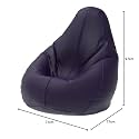 ComfyBean Bag with Beans Filled XL- Official: Bailey &amp; Bakers Bean Bags - for Kids - Max User Height : 4 Ft. - Weight : 30 Kgs(Model: Indigo Blue)