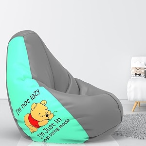 comfybean bag with beans filled xxl bean bag prefilled with beans printed - official  printessence color  energy savings mode - peach grey