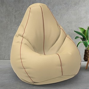 comfybean bag with beans filled xxl- official bailey amp bakers bean bags - for teenagers - max user height  45-5 ft-weight  45-50 kgsmodel cream tan