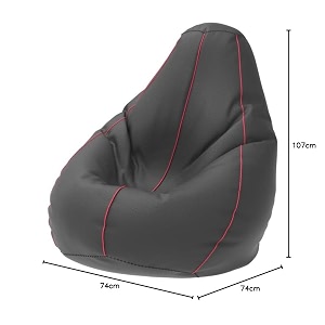 comfybean bag with beans filled xxl- official bailey amp bakers bean bags - for teenagers - max user height  45-5 ft-weight  45-50 kgsmodel dark grey pink