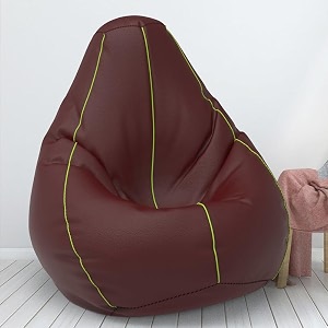 comfybean bag with beans filled xxl- official bailey amp bakers bean bags - for teenagers - max user height  45-5 ft-weight  45-50 kgsmodel maroon pea green