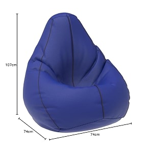 comfybean bag with beans filled xxl- official bailey amp bakers bean bags - for teenagers - max user height  45-5 ft-weight  45-50 kgsmodel blue brown