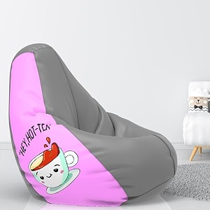 comfybean bag with beans filled xxl- official jack amp mayers bean bags - for teenagers - max user height  45-5 ft-weight  45-50 kgsmodel hot tea 