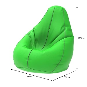 comfybean bag with beans filled xxl- official bailey amp bakers bean bags - for teenagers - max user height  45-5 ft-weight  45-50 kgsmodel parrot green light grey