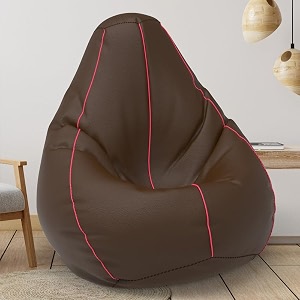 comfybean bag with beans filled xxl- official bailey amp bakers bean bags - for teenagers - max user height  45-5 ft-weight  45-50 kgsmodel brown pink