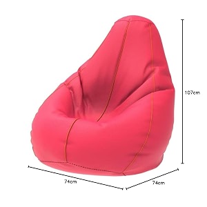 comfybean bag with beans filled xxl- official bailey amp bakers bean bags - for teenagers - max user height  45-5 ft-weight  45-50 kgsmodel pink orange