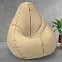 ComfyBean Bag with Beans Filled XXL- Official: Bailey &amp; Bakers Bean Bags - for Teenagers - Max User Height : 4.5-5 Ft.-Weight : 45-50 Kgs(Model: Cream Tan)