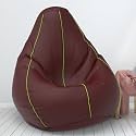 ComfyBean Bag with Beans Filled XXL- Official: Bailey &amp; Bakers Bean Bags - for Teenagers - Max User Height : 4.5-5 Ft.-Weight : 45-50 Kgs(Model: Maroon Pea Green)