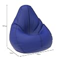 ComfyBean Bag with Beans Filled XXL- Official: Bailey &amp; Bakers Bean Bags - for Teenagers - Max User Height : 4.5-5 Ft.-Weight : 45-50 Kgs(Model: Blue Brown)