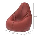 ComfyBean Bag with Beans Filled XXL- Official: Bailey &amp; Bakers Bean Bags - for Teenagers - Max User Height : 4.5-5 Ft.-Weight : 45-50 Kgs(Model: Tan Light Grey)