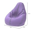 ComfyBean Bag with Beans Filled XXL- Official: Bailey &amp; Bakers Bean Bags - for Teenagers - Max User Height : 4.5-5 Ft.-Weight : 45-50 Kgs(Model: Lavender Parrot Green)