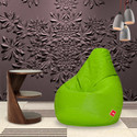 ComfyBean XL Diagio Pea Teardrop Bean Bag  With Bean Filling (Green)