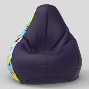 comfybean xl guru and bhole teardrop bean bag  with bean filling indigo