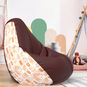 comfybean xxl guru and bhole teardrop bean bag  with bean filling maroon