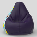 ComfyBean XXL Guru and Bhole Teardrop Bean Bag  With Bean Filling (Indigo)