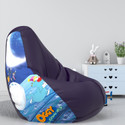 ComfyBean XXL Oggy Teardrop Bean Bag  With Bean Filling (Indigo)