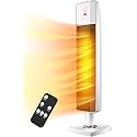 COMFYHOME 78CM 2000/1000 Watts Room Heater for Home with Remote, 12H Timer, Overheat &amp; Tip-Over Protection, ISI Approved - White