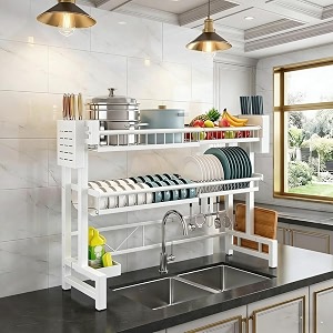 COMFYHOME Over Sink Dish Drying Rack for