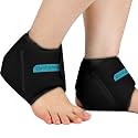Comfytemp Ankle Ice Pack Wrap for Sprained Ankles, Plantar Fasciitis, 2pcs