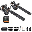 COMICA VM40 Combo Dual-Channel Wireless Shotgun Microphone for Camera Phone