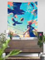 ComicSense Haikyuu Anime Fly High Printed Tapestry for Home Decor Bedroom Living Room - 54 x 44 Inches Tapestry