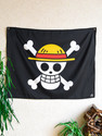 ComicSense One Piece Anime Themed Satin Fabric Flag Backdrop Wall Hanging Room Decor 27.5 x 35.5 in Tapestry