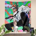 ComicSense.xyz Dreadest Devil Printed Anime Tapestry, Anime Theme Backdrop For Wall Hanging Home Decor Bedroom Living Room - 54 X 44 Inches