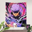 ComicSense.xyz Honored One Printed Anime Tapestry, Anime Theme Backdrop for Wall Hanging Home Decor Bedroom Living Room - 54 X 44 Inches