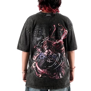 ComicSense.xyz Unisex Anime Oversized Stone Washed T-Shirt