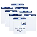 Comix Sticky Easel Pad, 25 x 30 Inch Flip Chart, 30 Sheets/Pad, 8 Pads