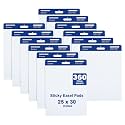 Comix Sticky Easel Pad, 25 x 30 Inch Flip Chart, 30 Sheets/Pad, 12 Pads