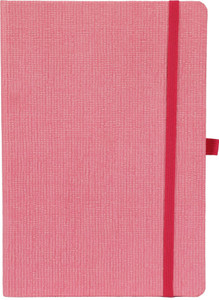 comma a5 size - hard bound notebook with elastic band a5 notebook single ruled 192 pages pink