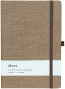 comma Abaca - A5 Size - Hard Bound Notebook with Elastic Band A5 Notebook Single Ruled 192 Pages (Walnut)