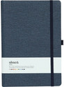 comma Abaca A5 Notebook Single Ruled 192 Pages (Navy Blue)