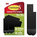Command 15 &amp; 10 lb Assorted Picture Hanging Strips, 16 Pairs (32 Strips)
