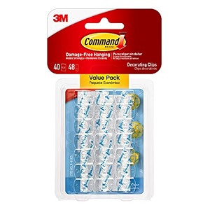 command plastic 17026clr-vp decorating clips 40 clear count