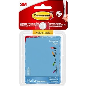 command plastic 17026clr-vp decorating clips 40 clear count