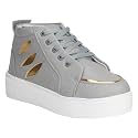 Commander Girl39s Grey Sneakers - 8 Kids